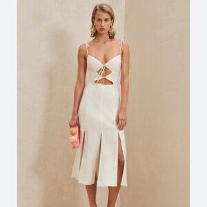 Cult Gaia Cream Midi Dress